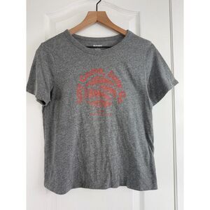 Old Navy Women's Short Sleeve Graphic Tee Easy Come Easy Go Gray Size S